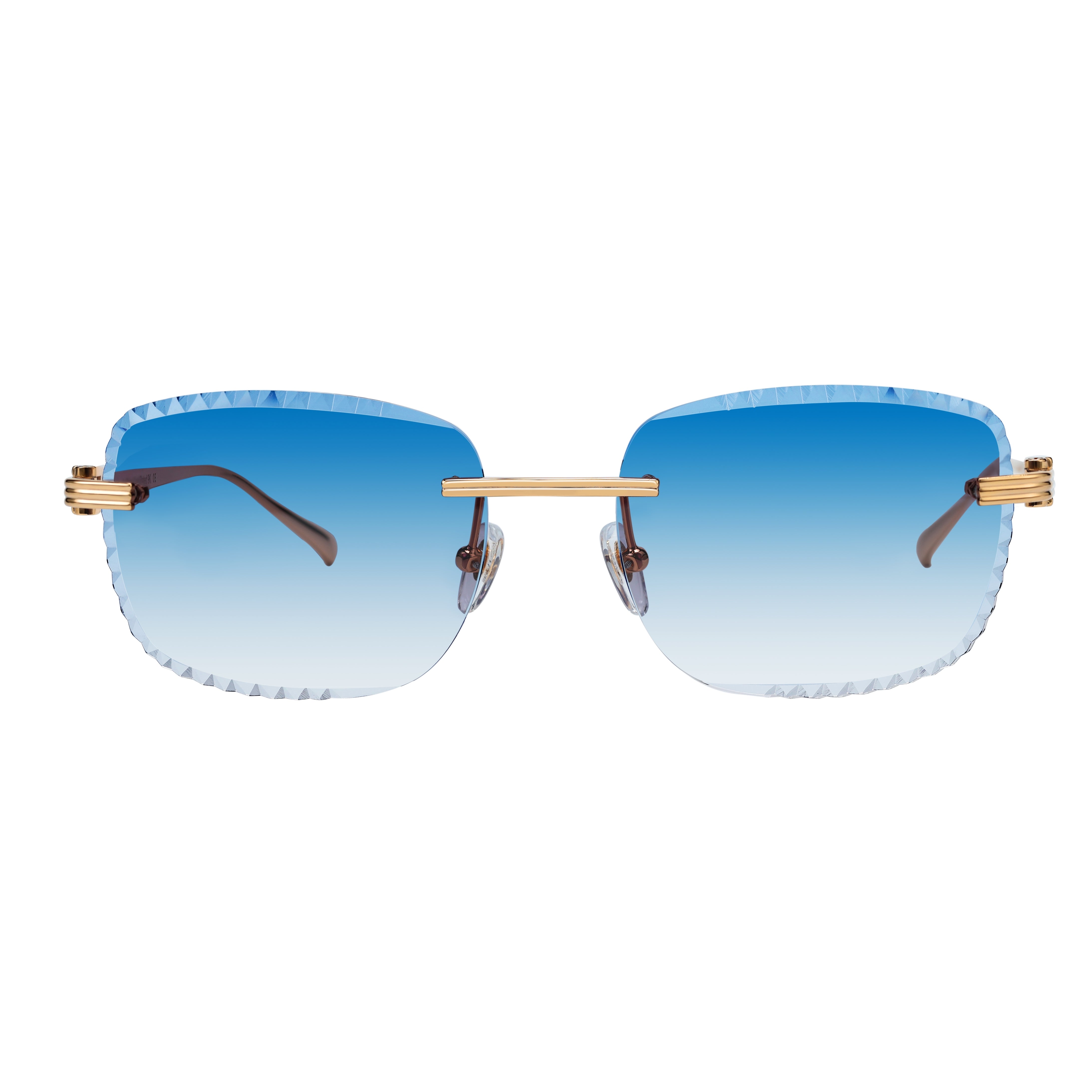 Men's Eyewear Premium Diamond Cut Light Blue