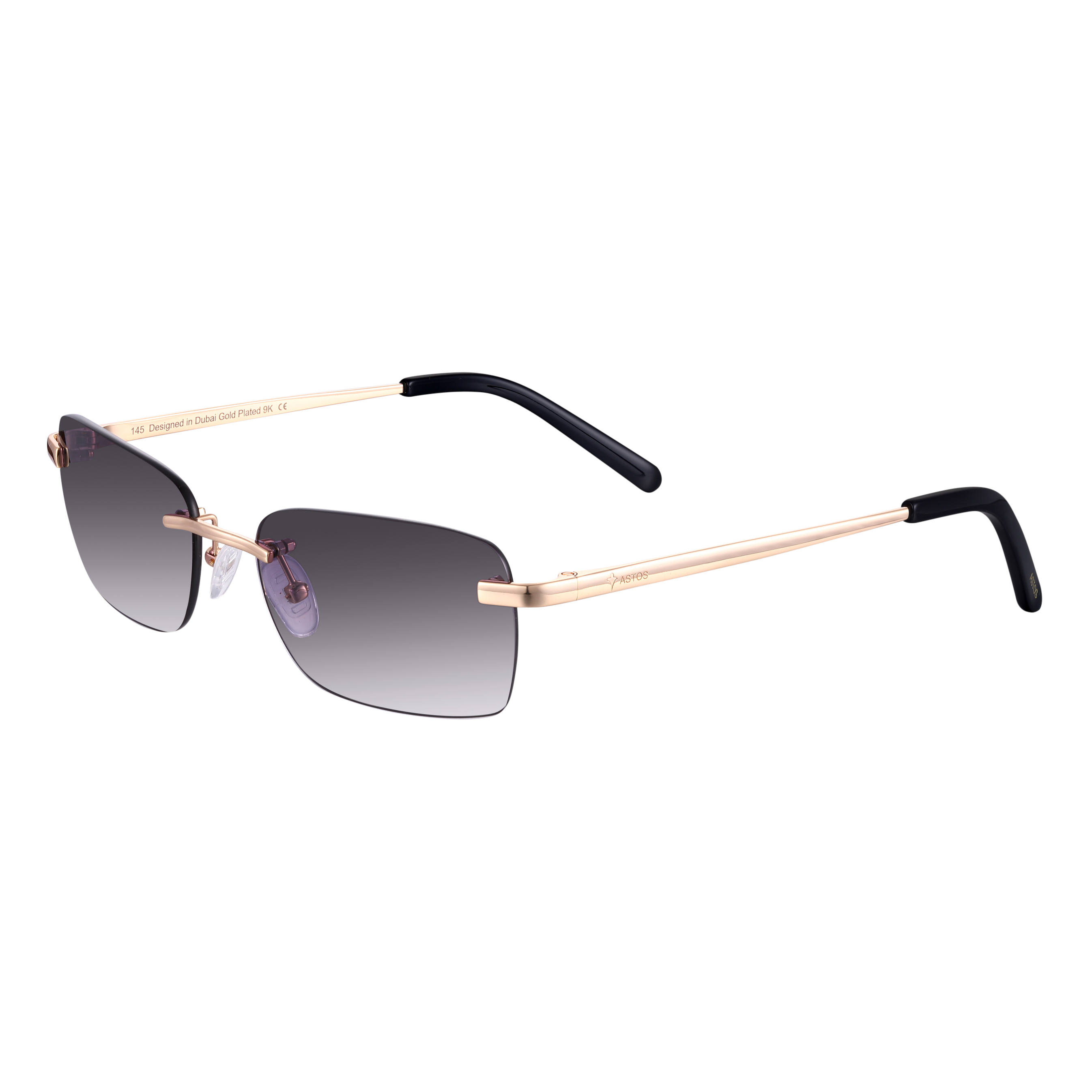 Women's Eyewear Black Gradient  | 9K Gold plated