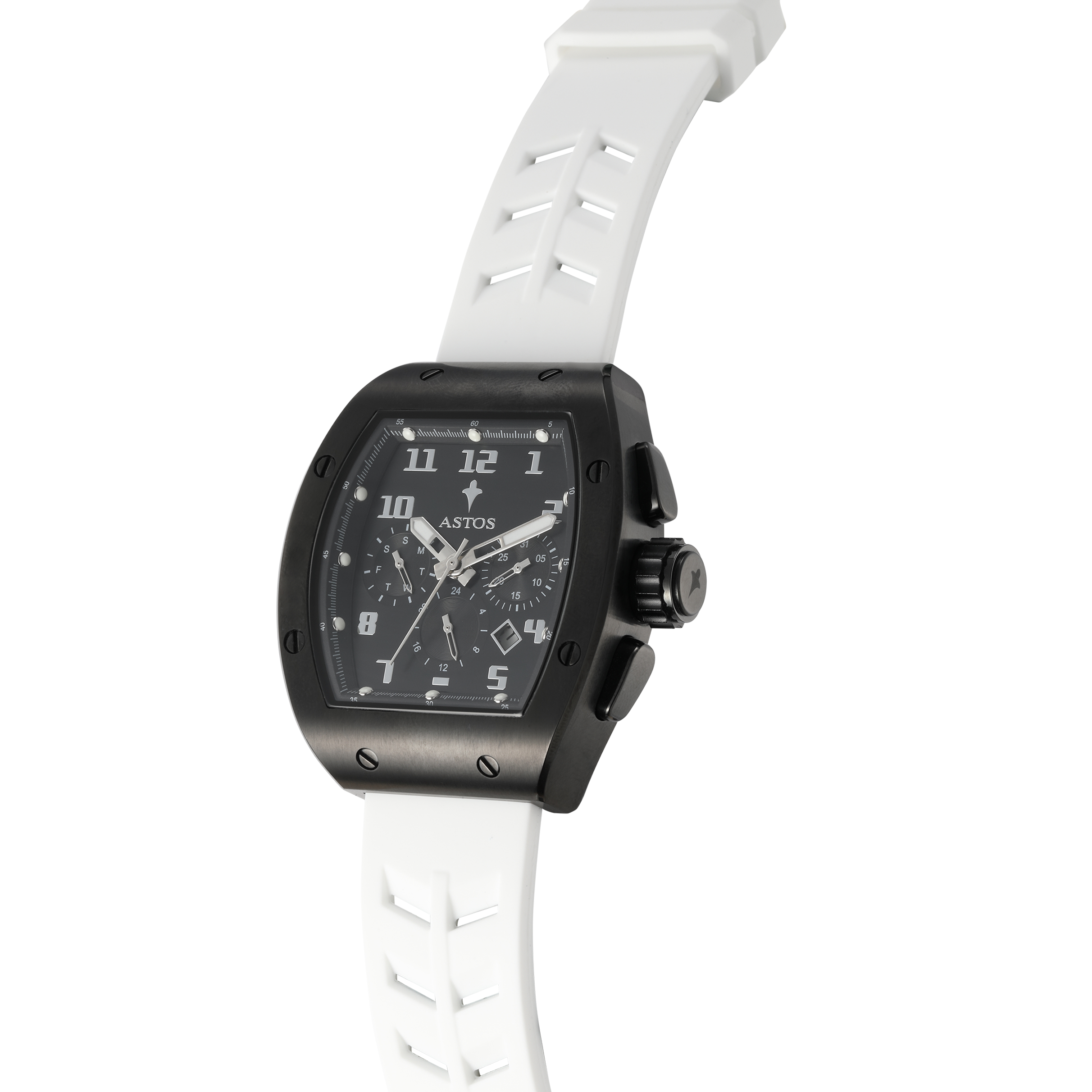 Millionaire 2.0 Black - White Strap