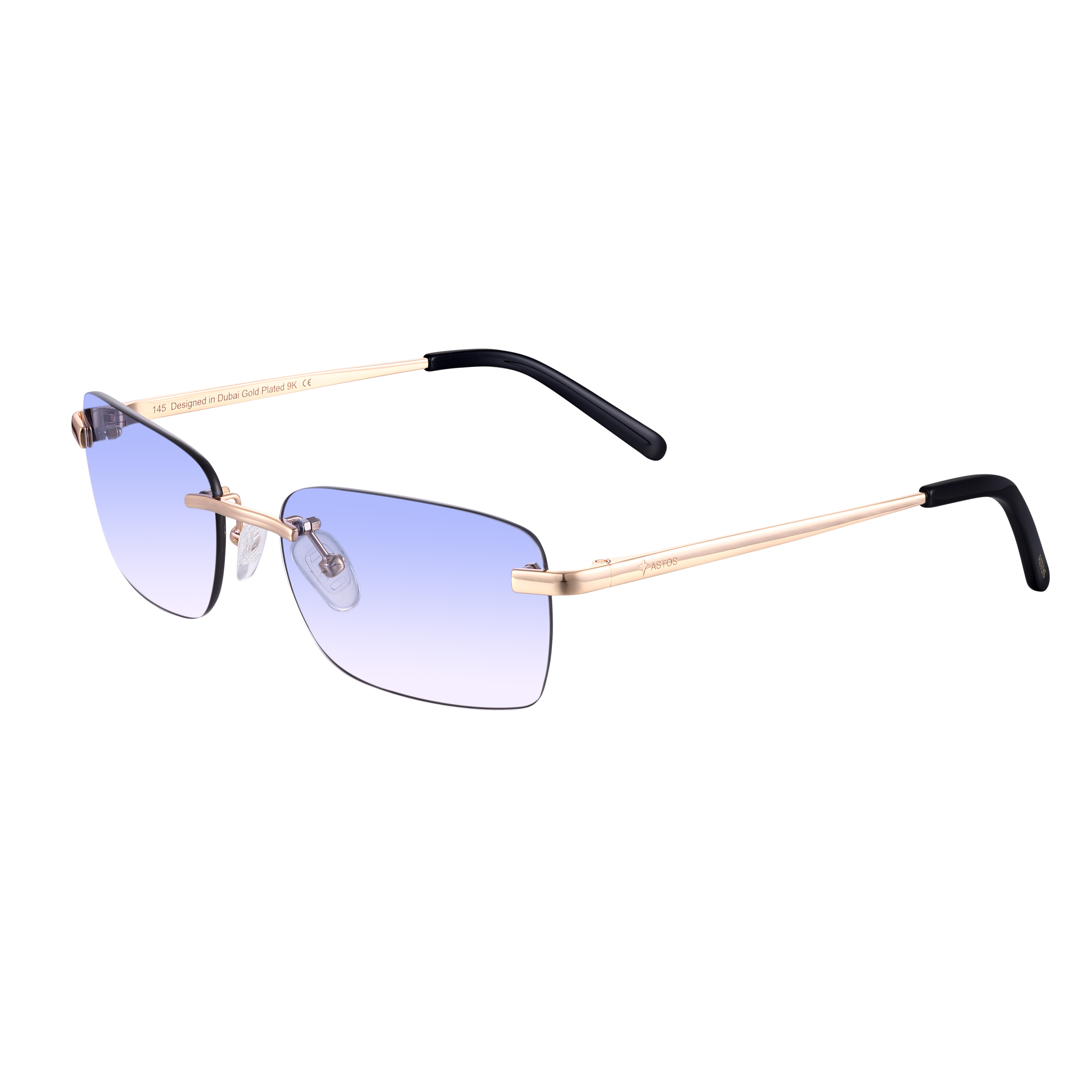 Women's Eyewear Blue gradient | 9K Gold plated