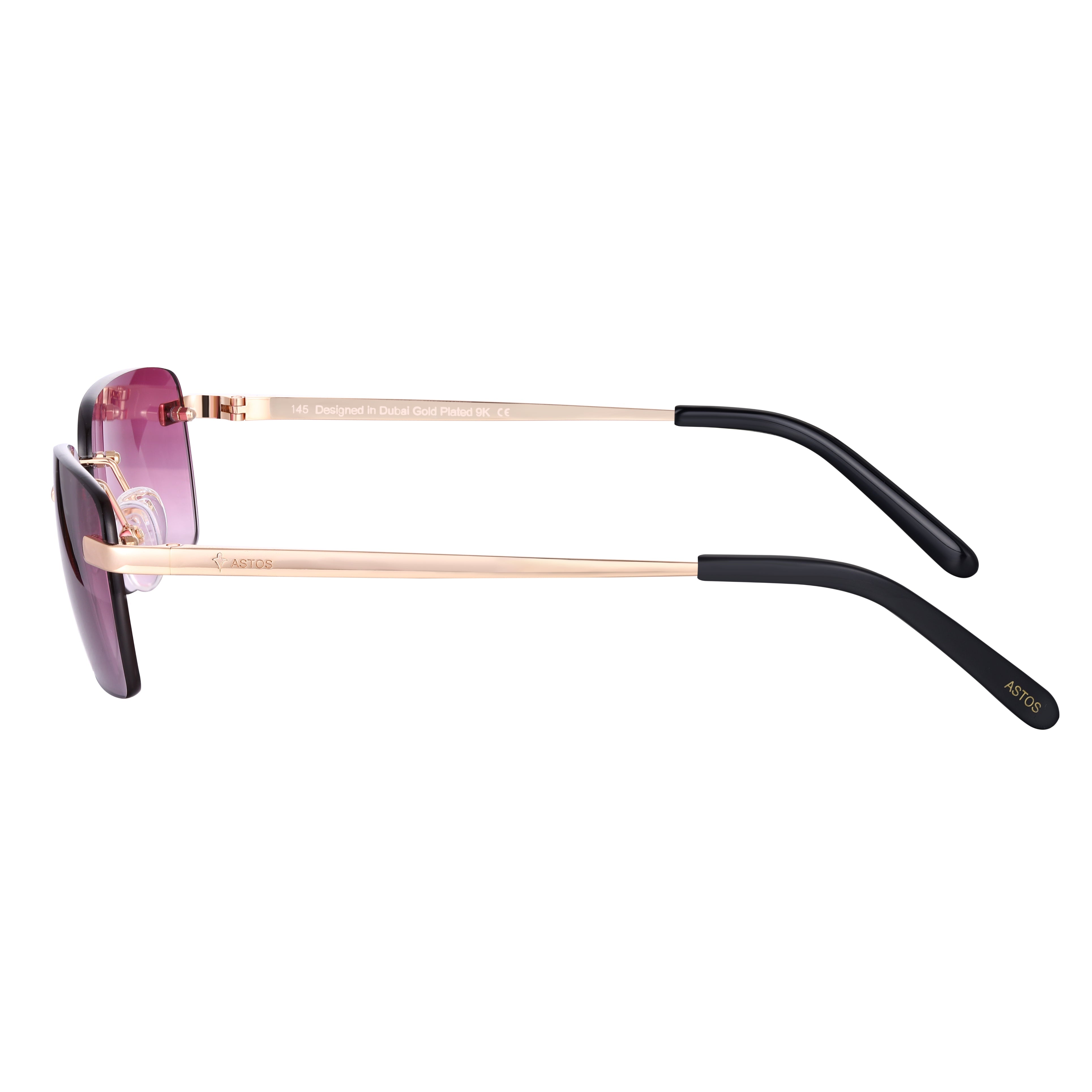 Men's Eyewear Bordeaux gradient | 9K Gold plated