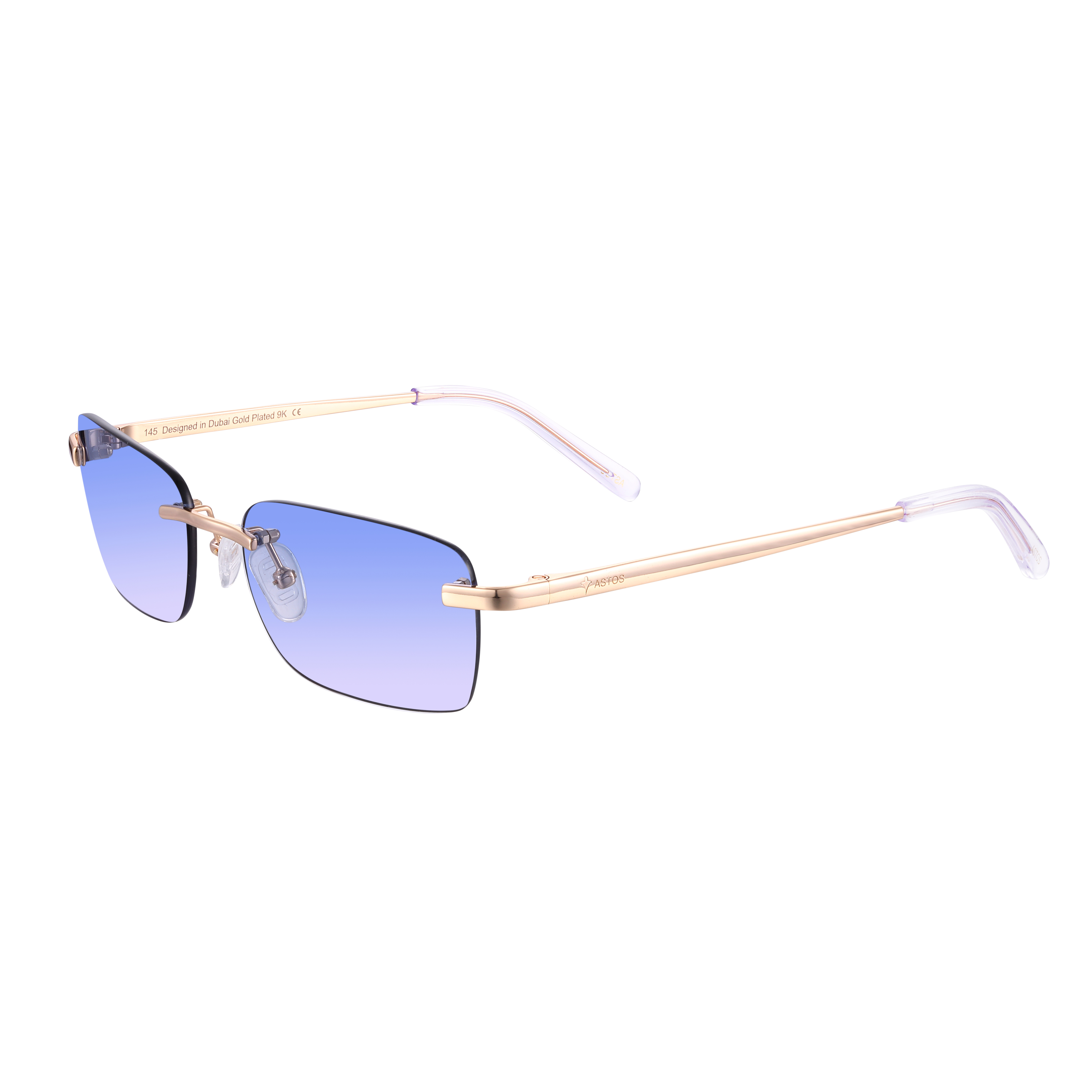 Women's Eyewear Blue gradient | 9K Gold plated