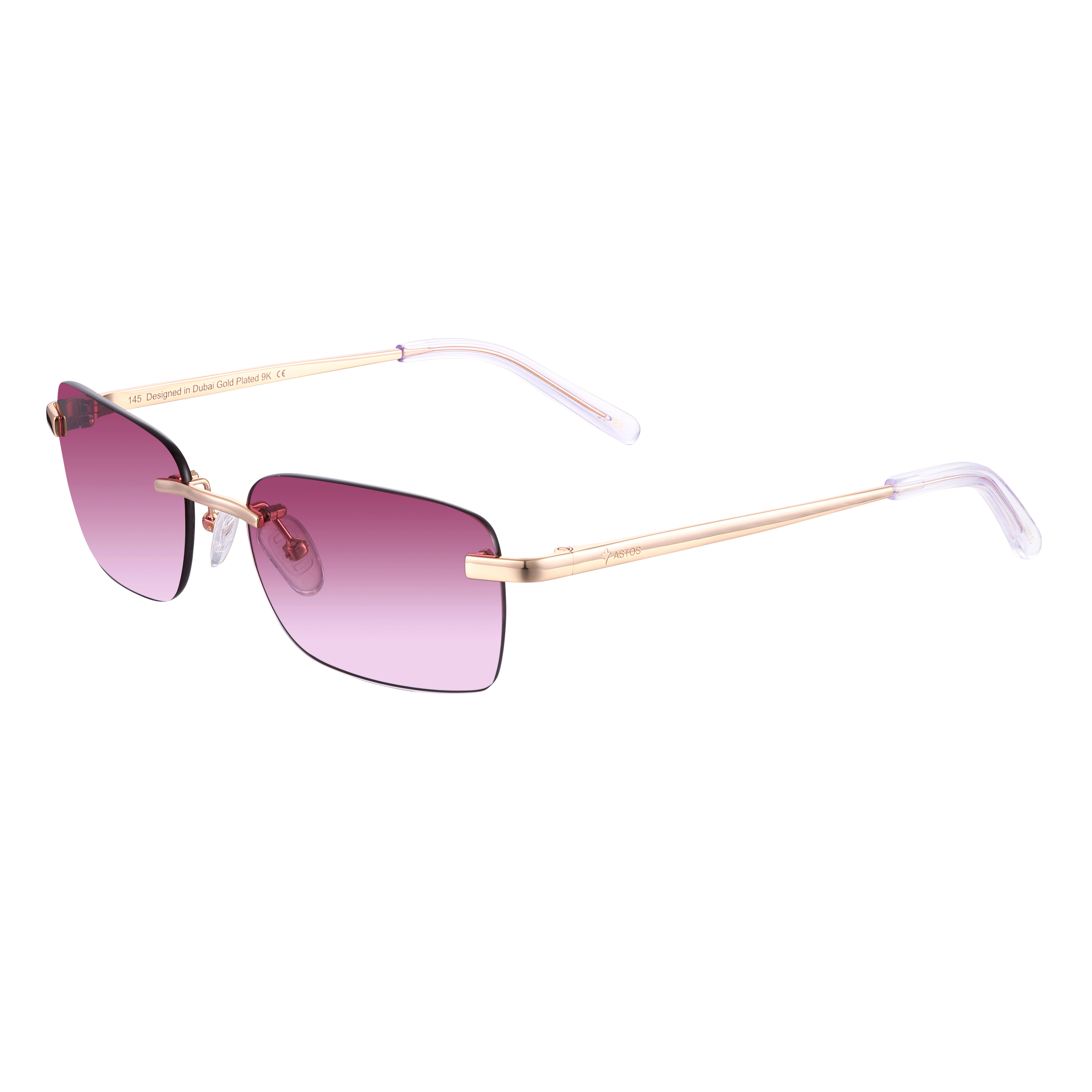 Men's Eyewear Bordeaux gradient | 9K Gold plated