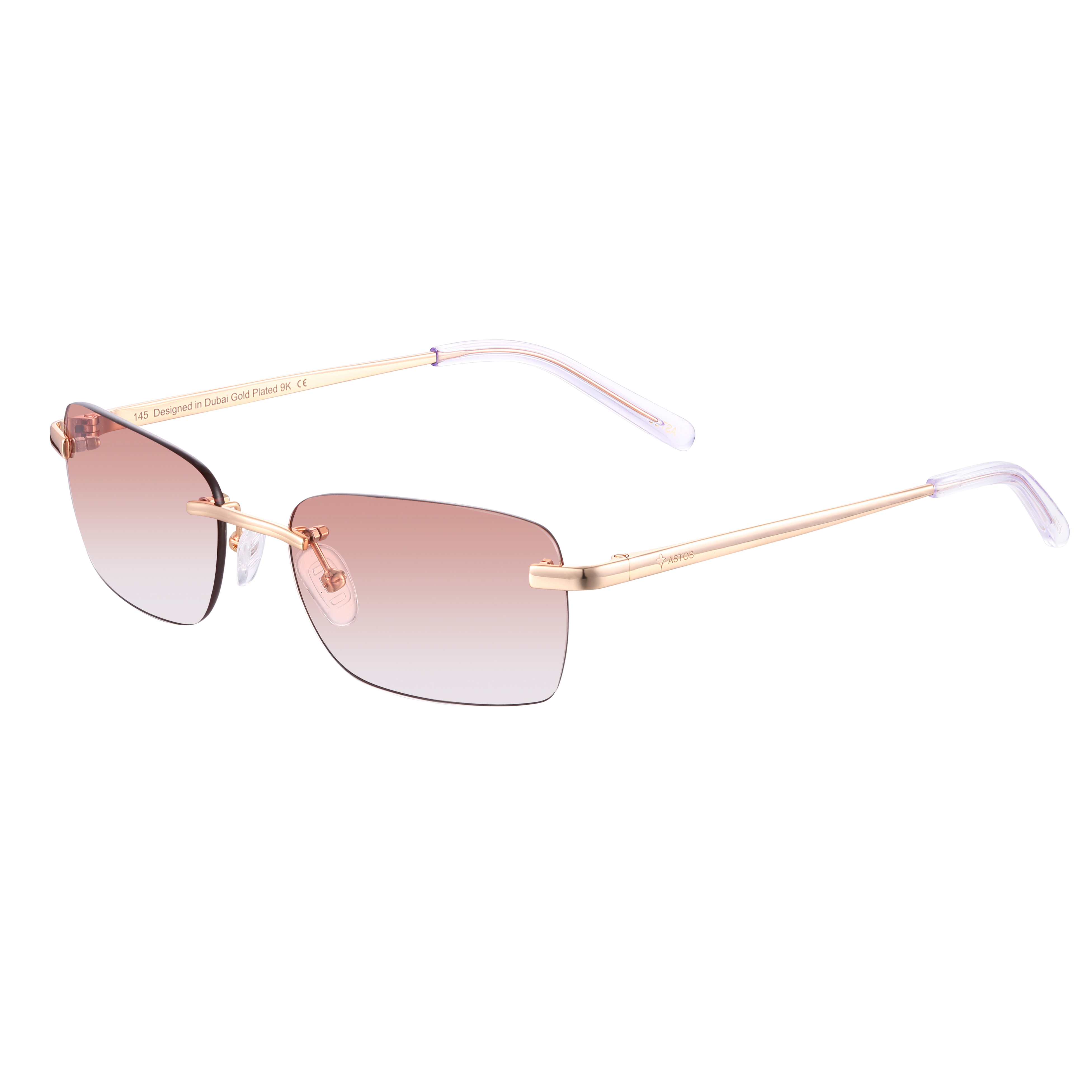 Women's Eyewear Brown gradient | 9K Gold plated