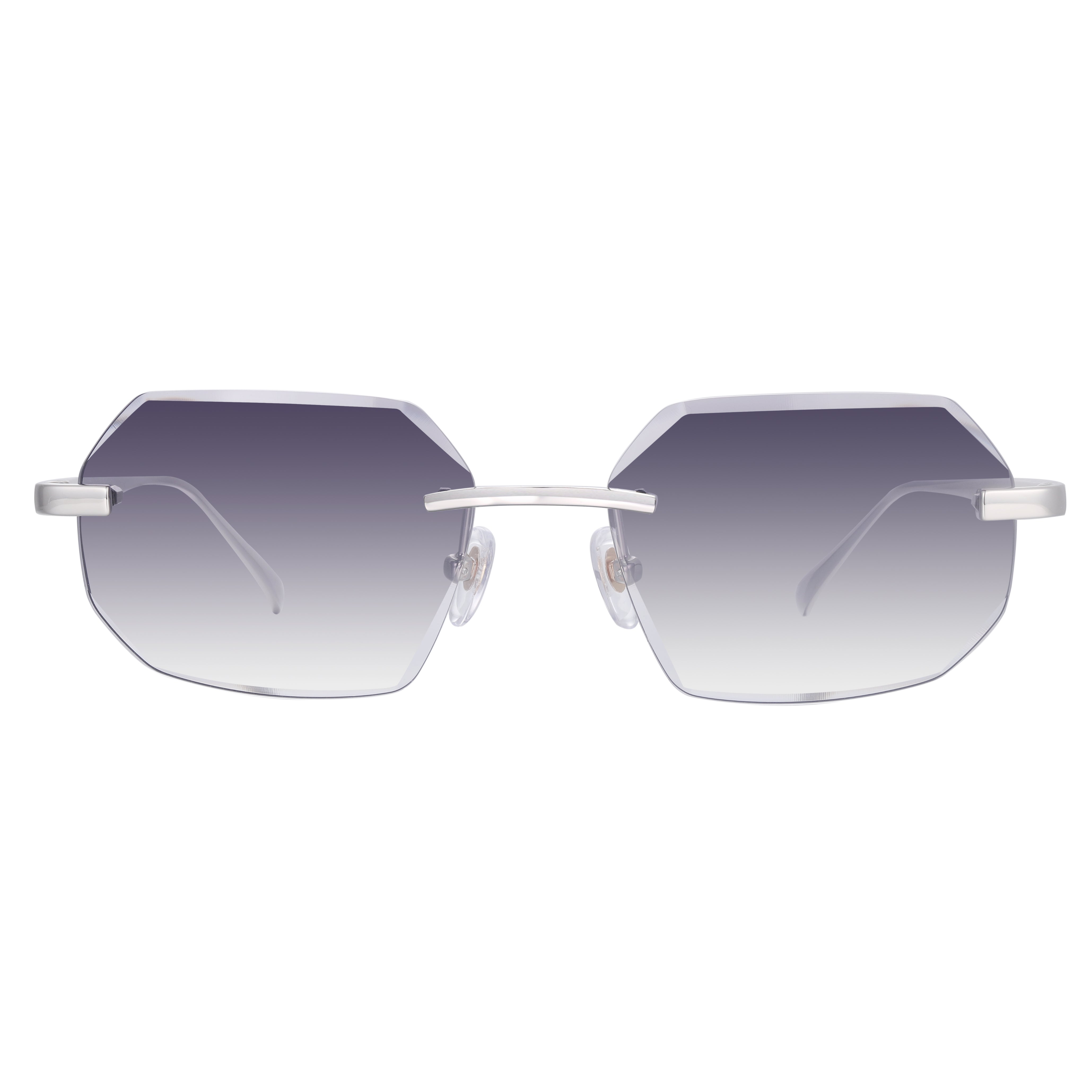 Women's Eyewear Silver Diamond Cut Gray